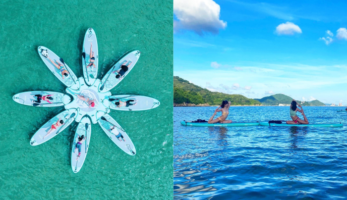 水上直立板瑜珈1